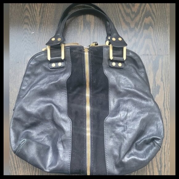 JIMMY CHOO Black Leather Expandable Bag - Picture 8 of 15